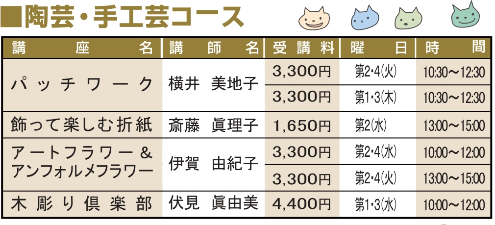 講座案内料金表05